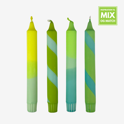 Neongul / Lime / Grøn stearinlys