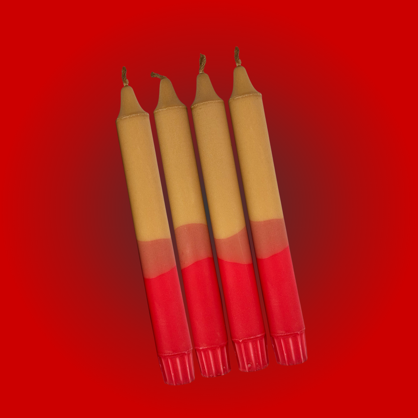 Brun / rød stearinlys