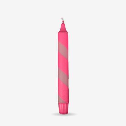 Pink / Snoet stearinlys
