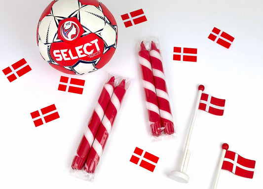 Rød / hvid Danmark lys